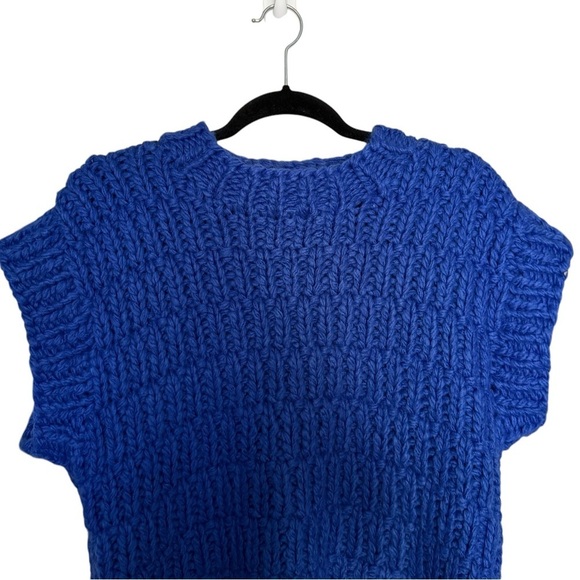 Anthropologie English Factory Chunky Knit Oversized Sweater Vest - Picture 7 of 11